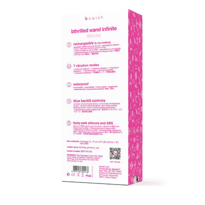 B Swish Bthrilled Premium Mini Wand Noir - SexToy.com