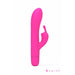 Pink Bwild Infinite Classic Limited Edition Bunny vibrator with dual motors and curved design for targeted pleasure.