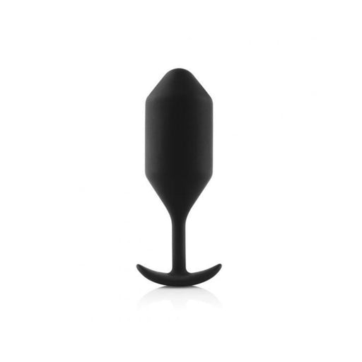 B-Vibe Snug Plug 4 Black 9oz Weight | SexToy.com