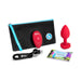 B-vibe Vibrating Heart Rechargeable Remote-controlled Anal Plug With Heart-shaped Jewel Base M/l Red - SexToy.com