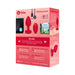 B-vibe Vibrating Heart Rechargeable Remote-controlled Anal Plug With Heart-shaped Jewel Base M/l Red - SexToy.com