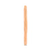 Double-ended beige dildo with realistic texture, designed for shared intimate use, shown upright on white background.