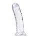 Clear B Yours Plus Roar 'n' Ride dildo with a strong suction cup base for hands-free use on smooth surfaces.