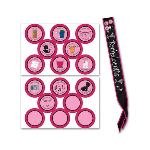 Bachelorette Sash & Stick On Badges - SexToy.com