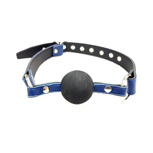 Ball Gag - BLUE with BLACK rubber Ball | SexToy.com