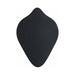 Black silicone double-bump stimulation cushion with a flat backside for dildo base compatibility.