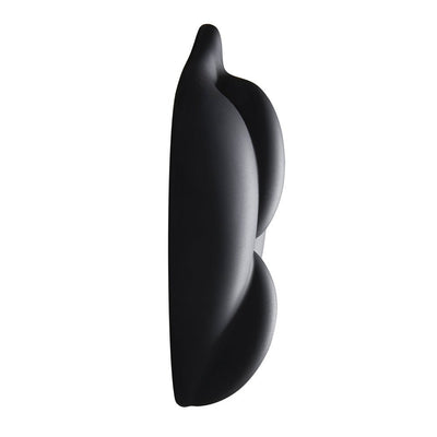 Black B.Cush by Banana Pants with a double-bump design made of soft, squishy silicone for comfortable stimulation.
