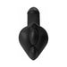 Black silicone BumpHer sleeve with double-bump design for enhanced strap-on comfort and stimulation.