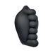 Black silicone Honeybunch grind pad with contoured nubs and ergonomic shape for intimate play.