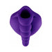 Purple silicone Honeybunch grip with textured, contoured design for versatile intimate play and bullet vibe compatibility.