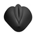 Black silicone Lippi Banana Pants base stimulation cushion with a slit and cavity for bullet vibe insertion.