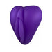 Purple silicone Lippi cushion with textured lips and cavity for bullet vibe or manual stimulation.