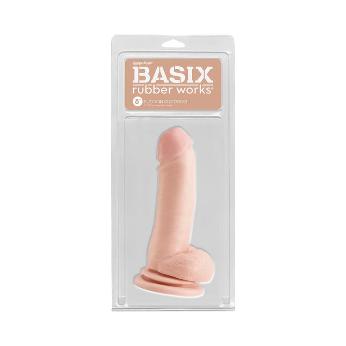 Basix Rubber Works 8 Inch Suction Cup Dong | SexToy.com