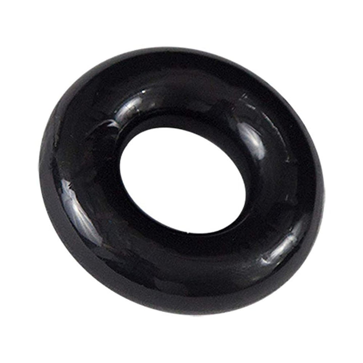 Black flexible Bathmate Barbarian cock ring with smooth, glossy finish designed for enhanced performance.