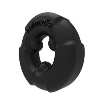 Black Bathmate Gladiator Power Ring with three raised inner nubs for targeted pressure and enhanced performance.