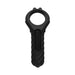 Black textured Bathmate Vibe Edge ring with integrated vibrator and ergonomic grip.