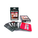 Bedroom Truth or Dare card game set with black and red packaging and a spread of playing cards including instructions.