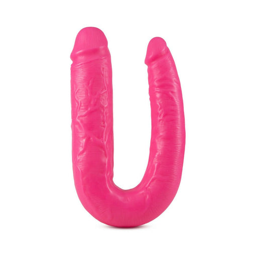 Big As Fuk 18 Inches Double Head Cock Pink - SexToy.com