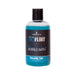 Bottle of Sensuva Big Flirt pheromone infused bubble bath in blue with black label and black cap, 8 fl oz.