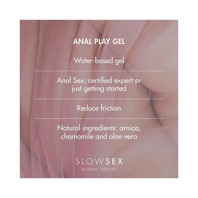 Bijoux Indiscrets Slow Sex Anal Play Gel 1 Oz. - SexToy.com