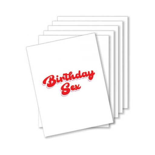 Birthday Sex Naughty Greeting Card - Pack Of 6 - SexToy.com
