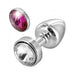 Bling Diogol Anni Butt Plug Magnetic Stone Clear Red - SexToy.com