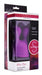 Purple dual-tip silicone wand attachment in clear display box with black, white, and red packaging.