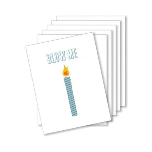 Blow Me Birthday Naughty Greeting Card - Pack Of 6 - SexToy.com