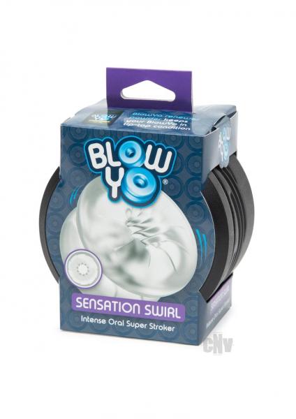 Blowyo Sensation Swirl Intense Oral Super Stroker Clear | SexToy.com