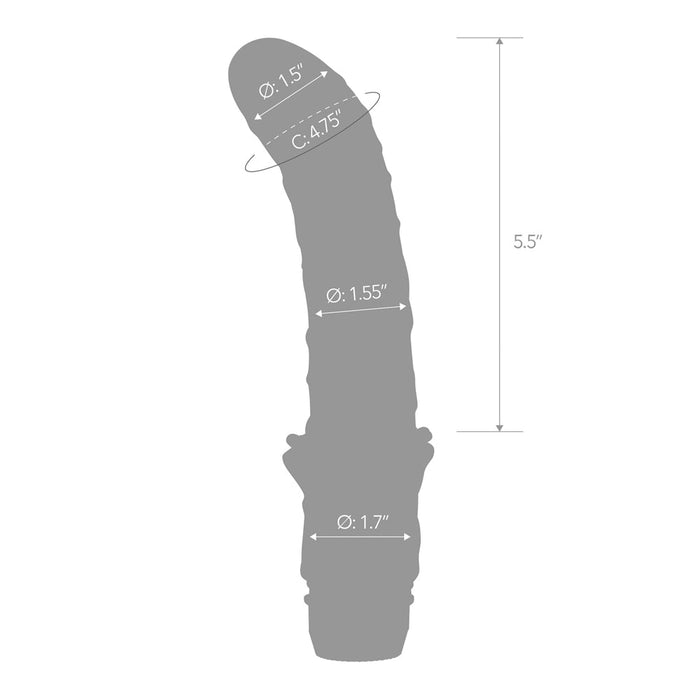 Blue Line 6 In. Premium Prostate Massager With Veins - SexToy.com