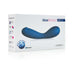Packaging box of Bluemotion Nex 2nd Gen app-controlled blue G-spot vibrator by OhMiBod with Bluetooth connectivity features.
