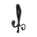 Black ergonomic prostate stimulator with curved arms and smooth finish designed for targeted internal and external stimulation.