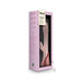 Blush Fraya Pink dual-stimulation vibrator in pink with charging stand displayed in pastel pink packaging box.