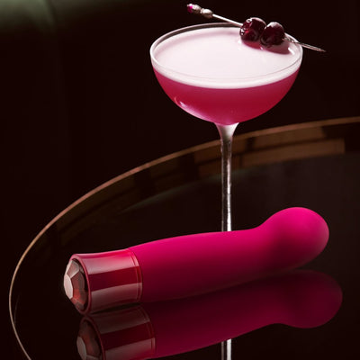 Blush Oh My Gem Classy Rechargeable Warming Silicone G-spot Vibrator Garnet - SexToy.com