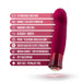 Blush Oh My Gem Classy Rechargeable Warming Silicone G-spot Vibrator Garnet - SexToy.com