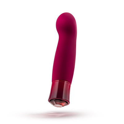 Blush Oh My Gem Classy Rechargeable Warming Silicone G-spot Vibrator Garnet - SexToy.com