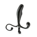 Black ergonomic prostate massager with curved design and multiple stimulation points for targeted pleasure.