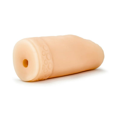 Blush M for Men Sexy Snatch in natural tone, soft textured sleeve with ribbed opening and discreet design.
