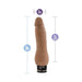 Realistic brown vibrator with detailed texture, measuring 9 inches long and 2 inches wide, with 7 inches insertable length.