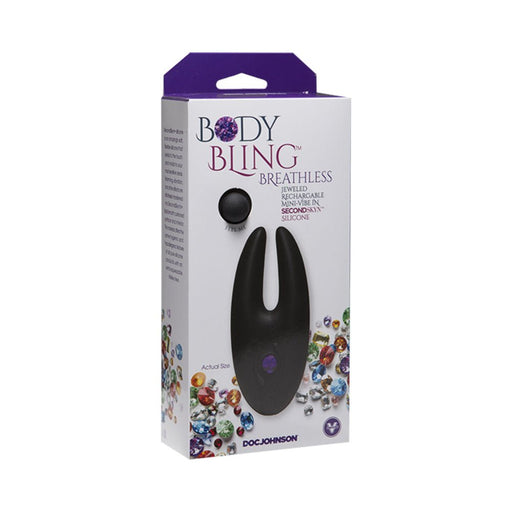Body Bling Breathless Mini Vibe Purple Clitoral Stimulator | SexToy.com