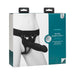 Packaging of Doc Johnson Body Extensions Be Bold 2-piece hollow silicone strap-on set with adjustable harness and large attachment.