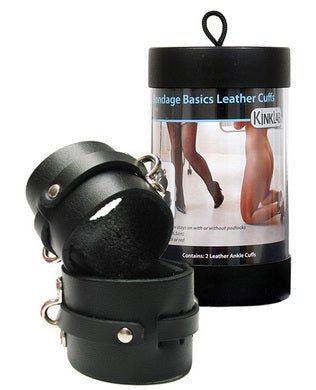 Bondage Basics Leather Cuffs | SexToy.com