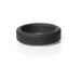 Black Boneyard silicone ring with embossed logo, smooth finish, and 1.4-inch diameter for comfortable wear.