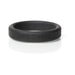 Black Boneyard silicone ring with embossed logo, smooth finish, and rounded edges, size 45mm.
