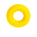 Bright yellow silicone ring with Boneyard branding, smooth texture and donut shape.