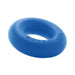Blue Boneyard branded silicone ring with smooth finish and donut shape on white background
