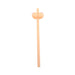 Flesh-colored novelty drinking straw with playful rounded shapes and pink accents, designed for adult party fun.