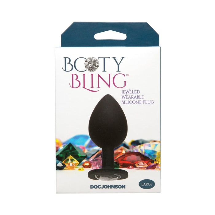 Booty Bling Jeweled Wearable Butt Plug Large - SexToy.com