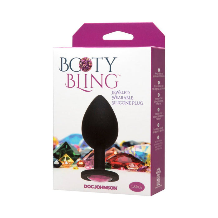 Booty Bling Jeweled Wearable Butt Plug Large - SexToy.com