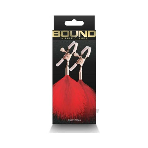Bound Nipple Clamps F1 Red - SexToy.com